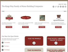 Tablet Screenshot of kingswayhomes.com